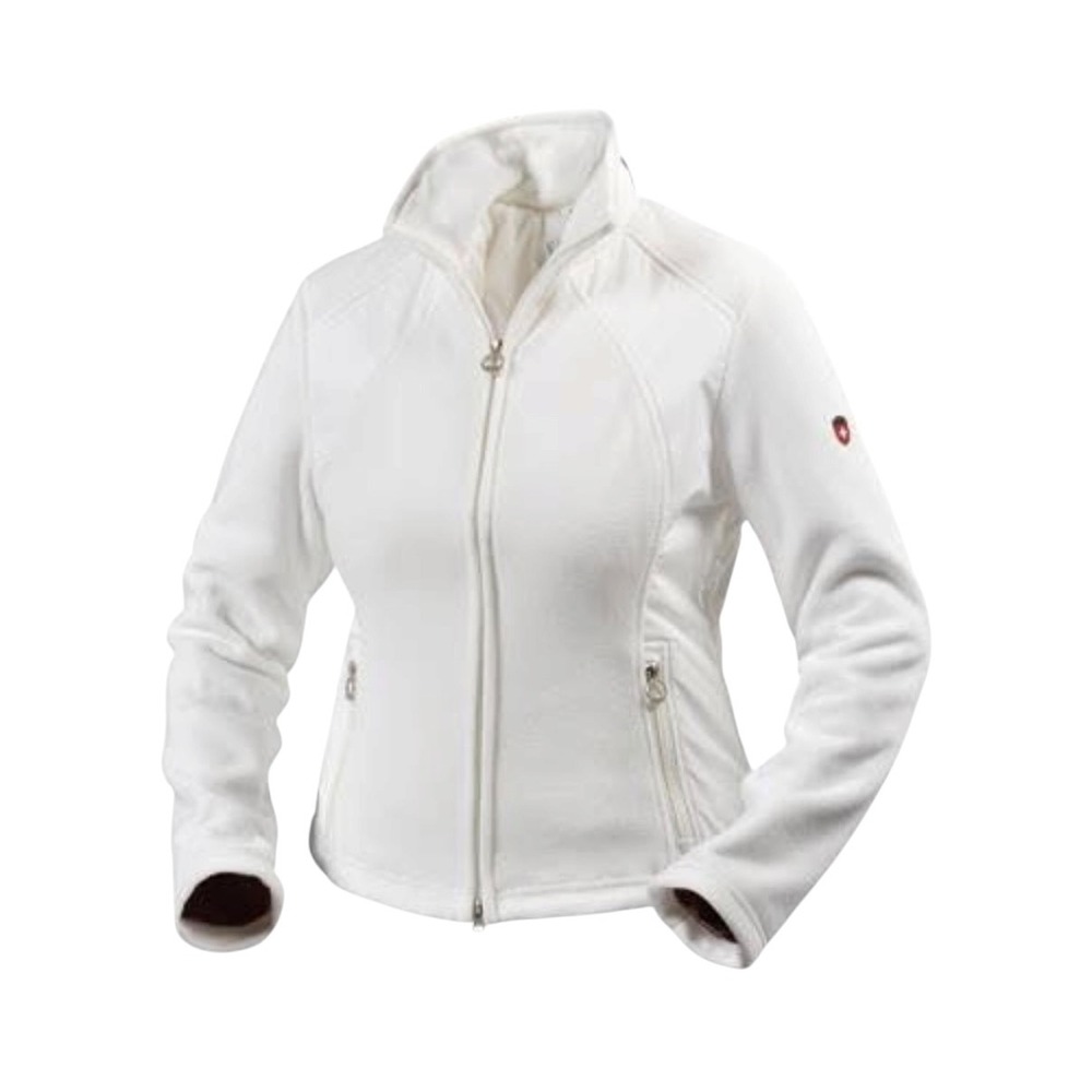 Wellensteyn Arosa White Fleece Full Zip Jacket Womens Size Medium Wind Repellent